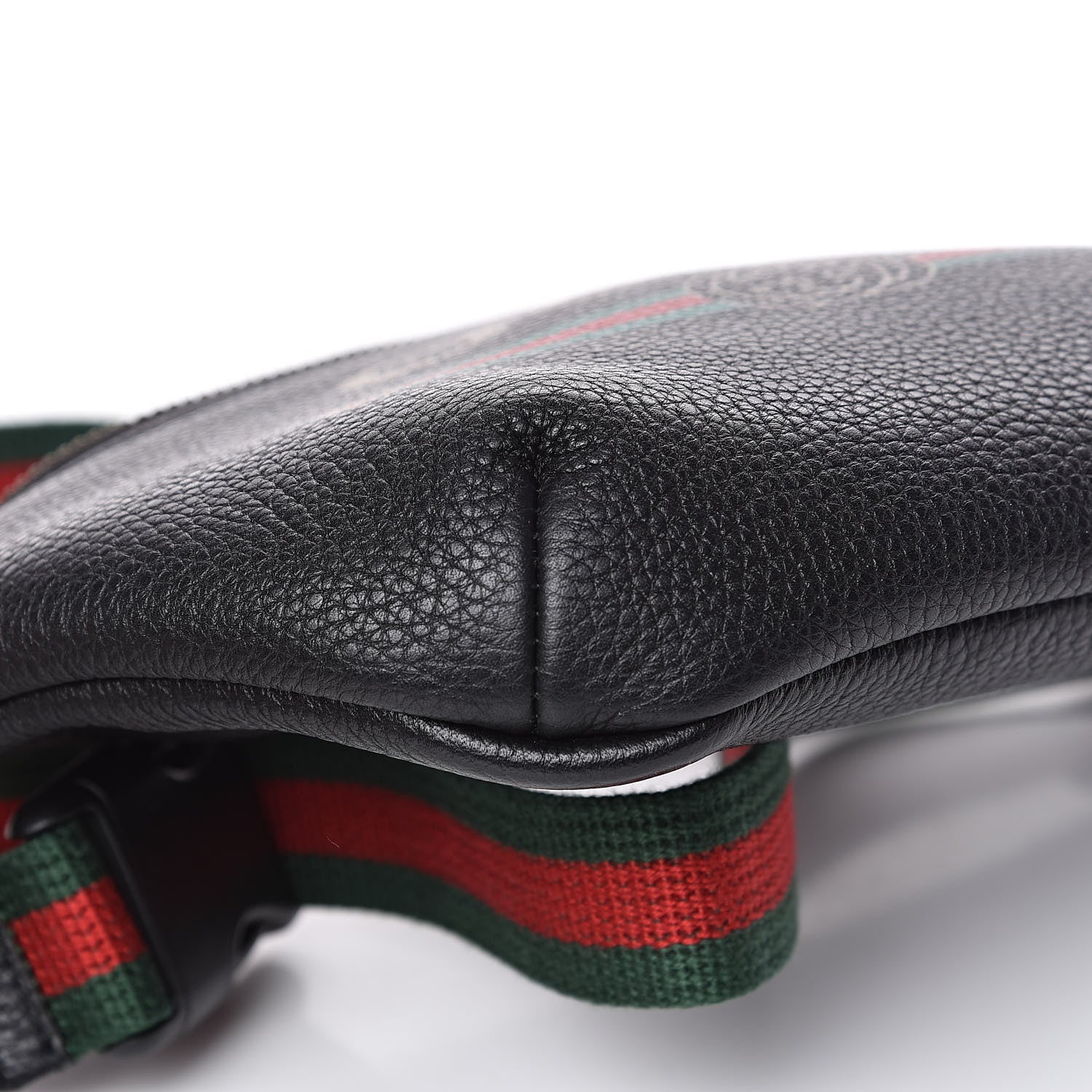 Gucci Grained Calfskin Small Logo Belt Bag Black 8 of 9