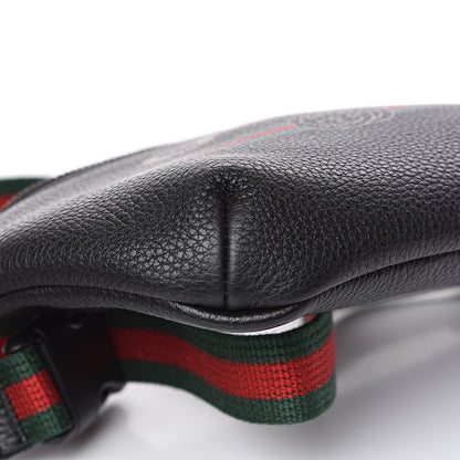 Gucci Grained Calfskin Small Logo Belt Bag Black 8 of 9