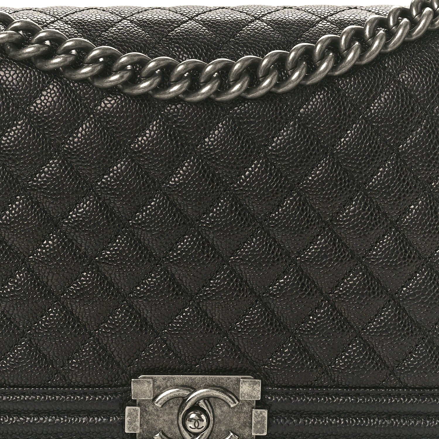 Chanel Caviar Quilted New Medium Boy Flap Black 8 of 10