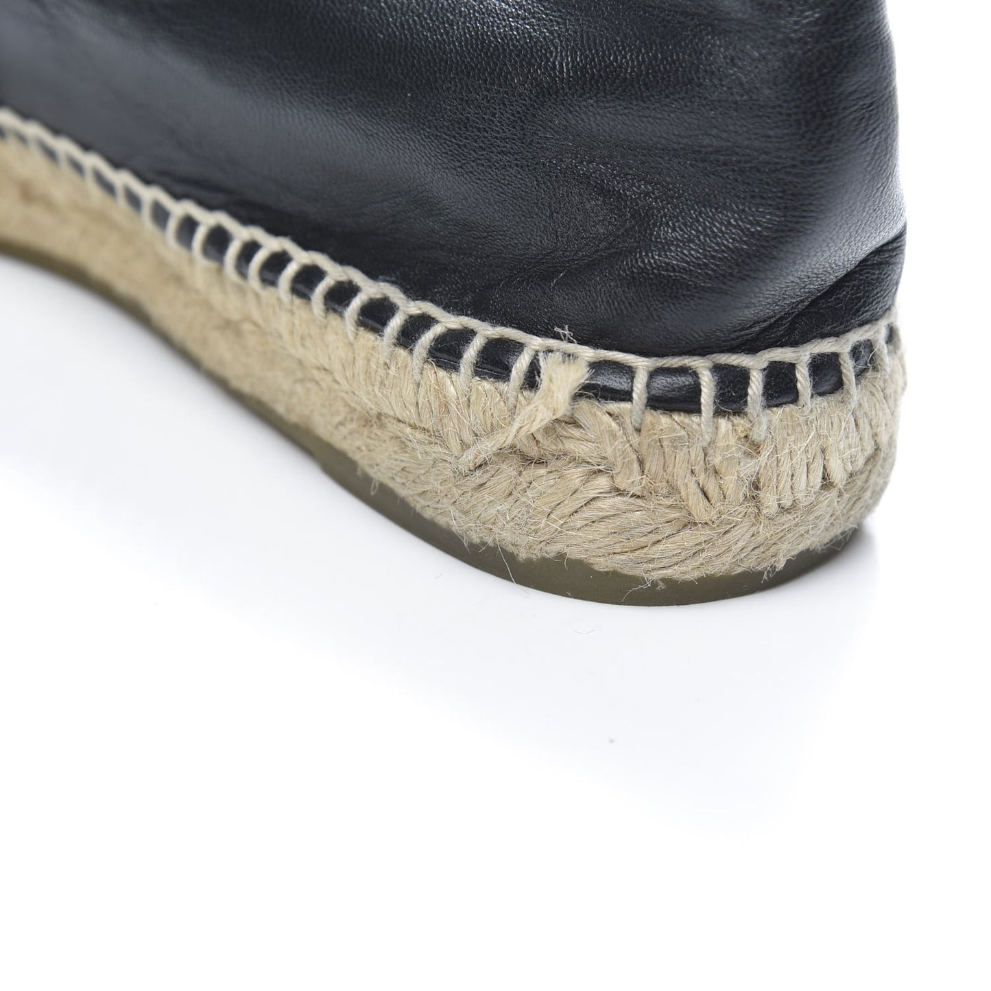 Lambskin CC Espadrilles 41 Black