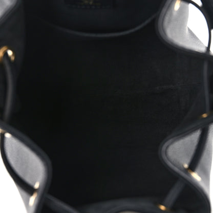 Louis Vuitton Calfskin Lockme Bucket MM Black 5 of 11