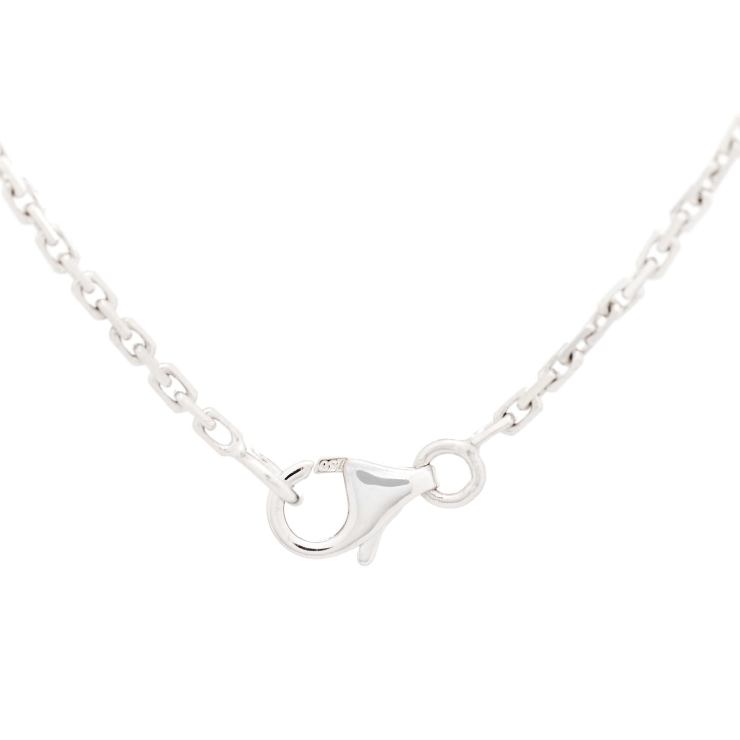 18K White Gold Diamond Interlocking LOVE Necklace