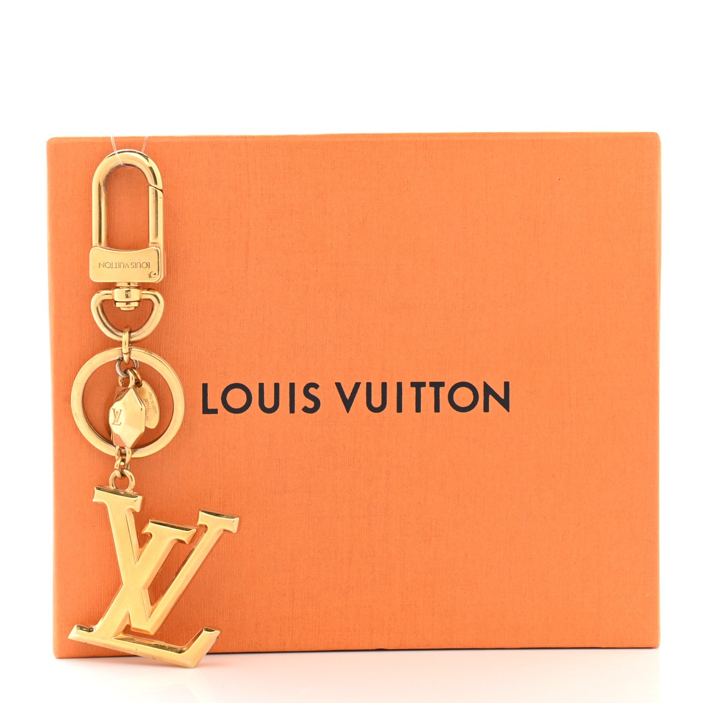 LV Facettes Bag Charm Key Holder Gold