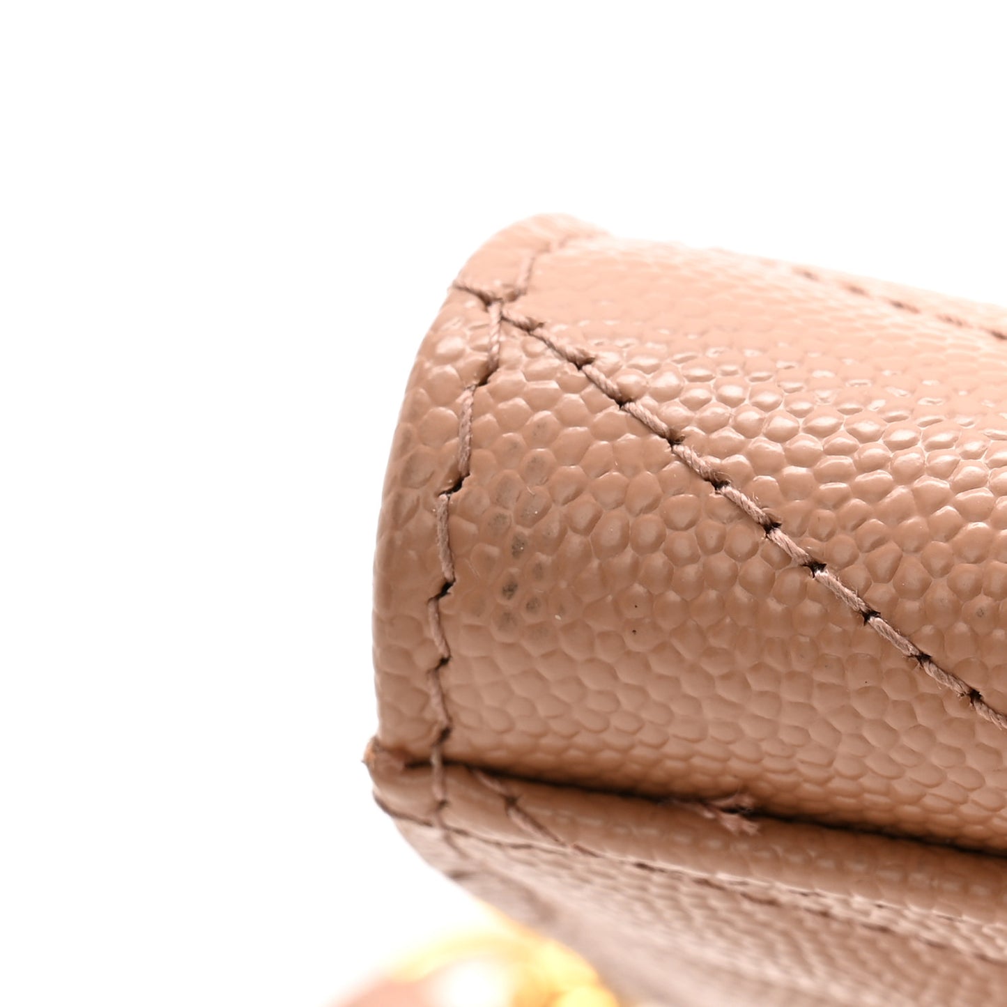 Grain De Poudre Matelasse Chevron Monogram Envelope Clutch Vintage Peach