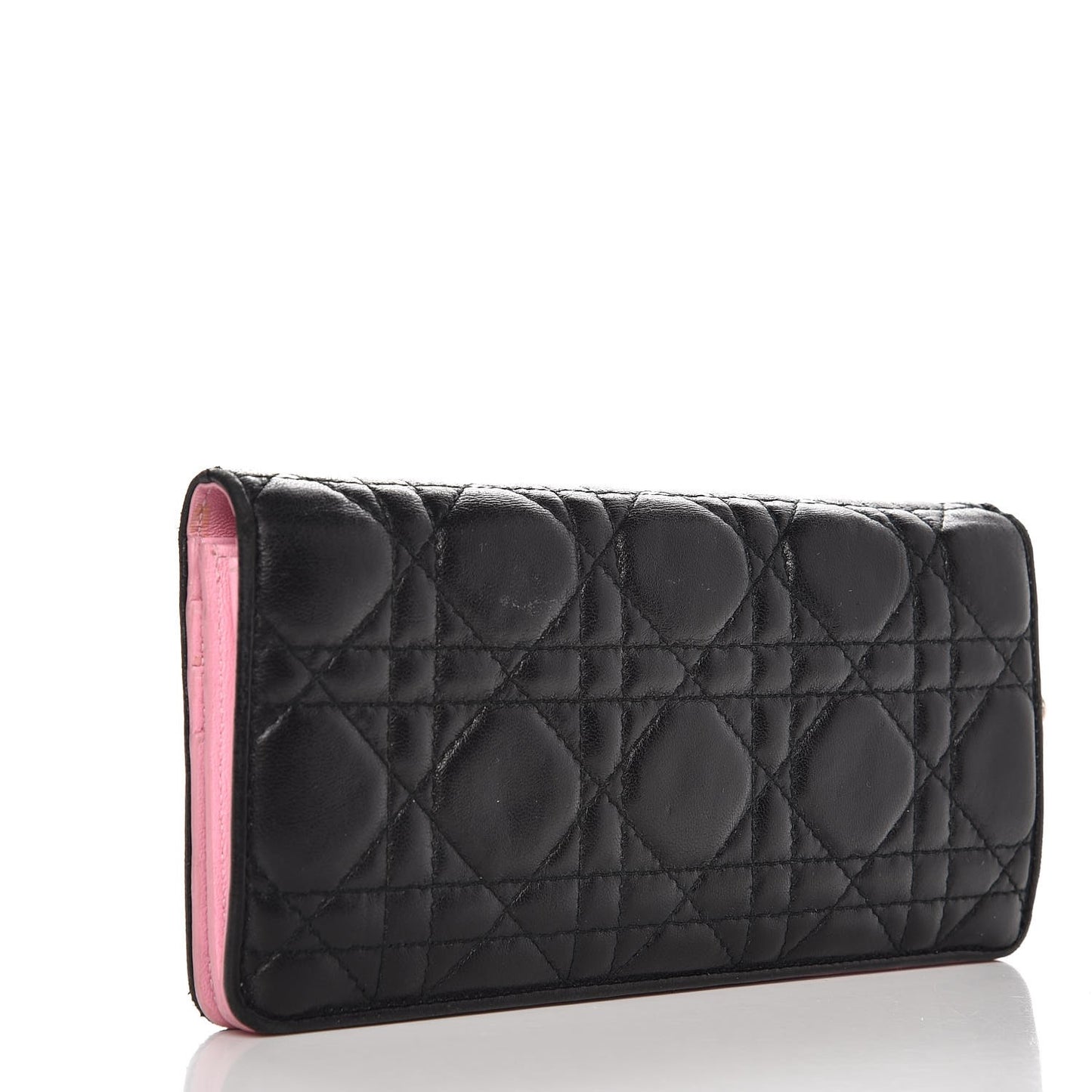 Lambskin Cannage Rendezvous Wallet Black