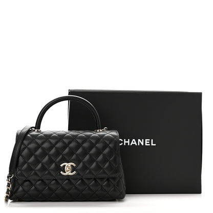 Chanel Caviar Quilted Small Coco Handle Flap Black 11 of 11