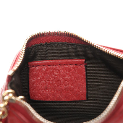 Gucci Pebbled Calfskin Soho Key Case Red 6 of 11