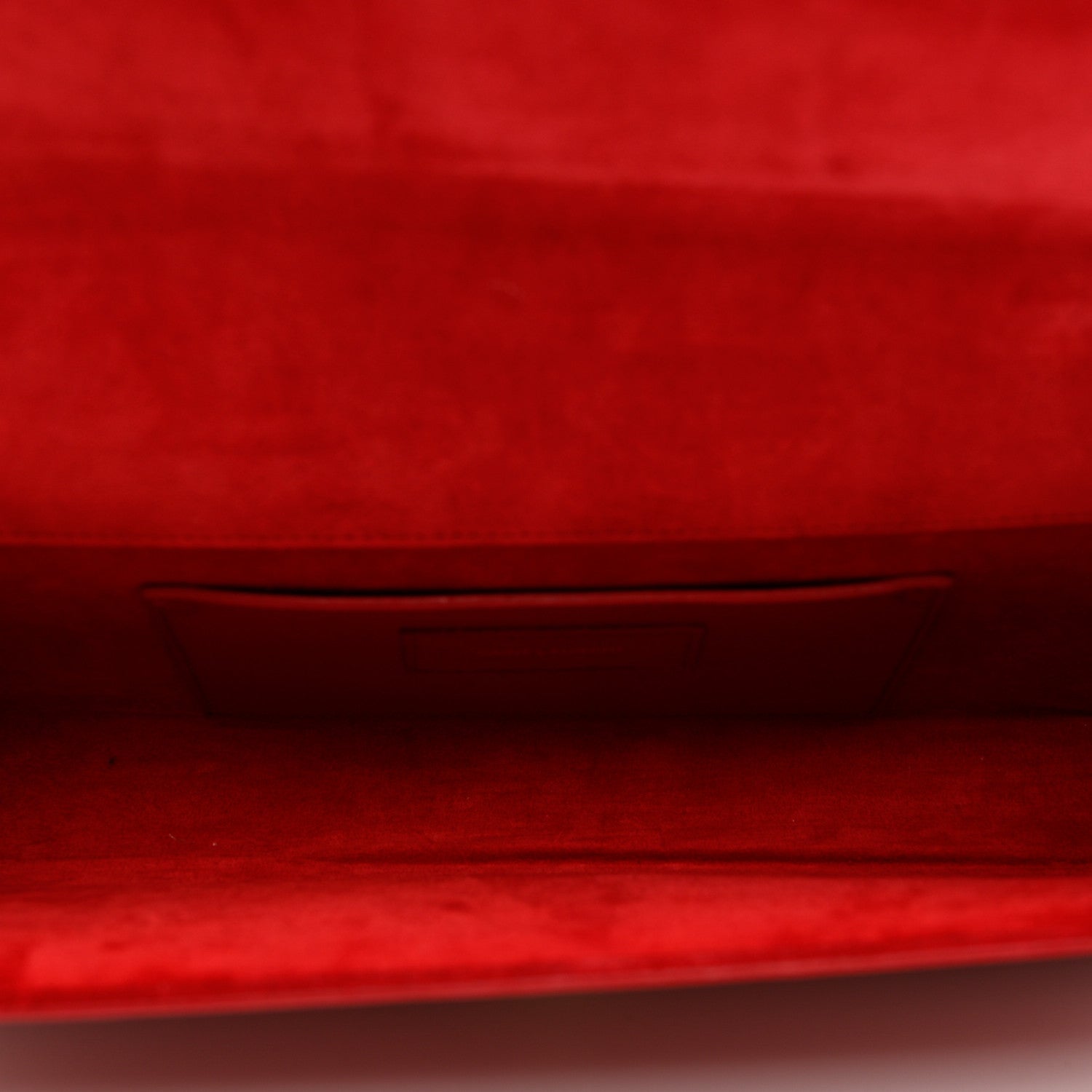 Saint Laurent Grain De Poudre Classic Monogram Cassandre Clutch New Red 5 of 6