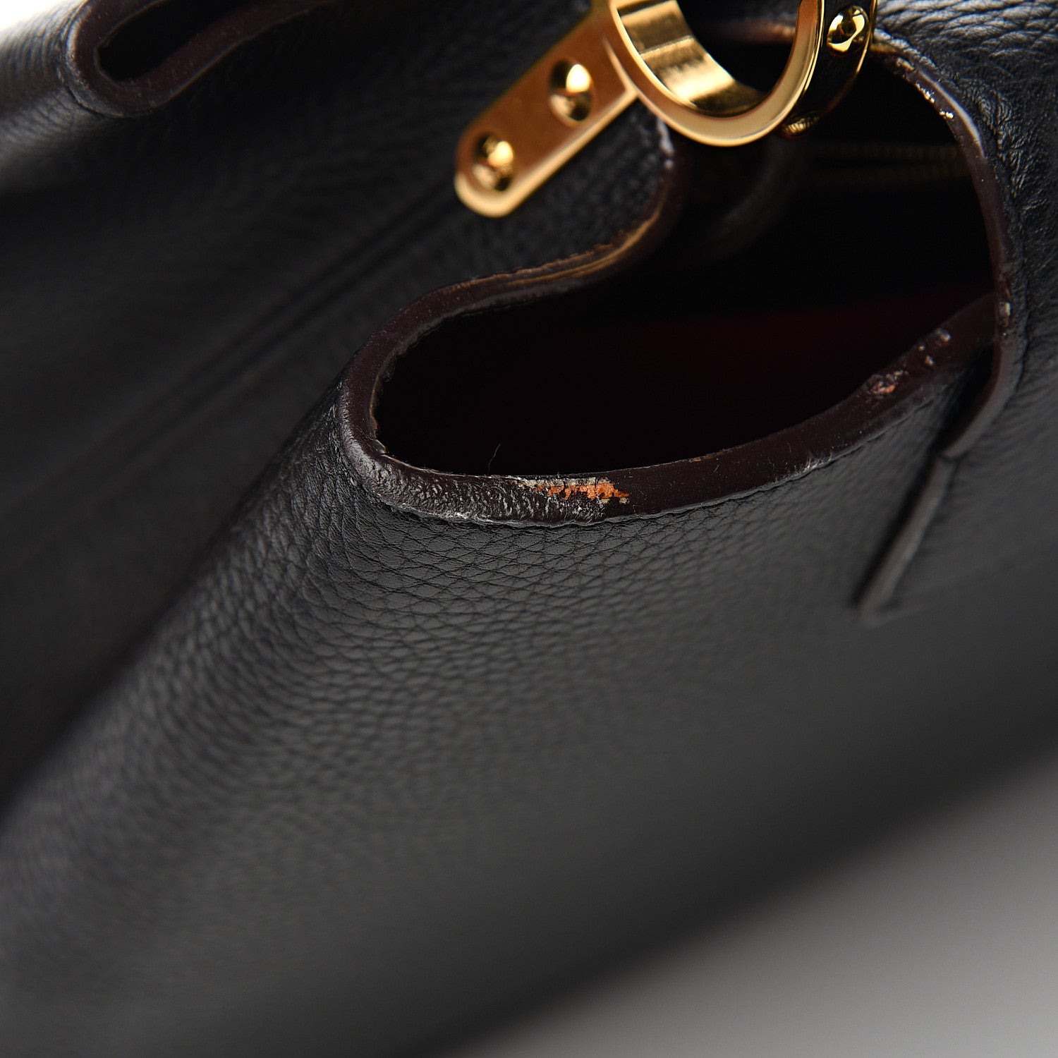 Louis Vuitton Taurillon Capucines GM Black 10 of 12