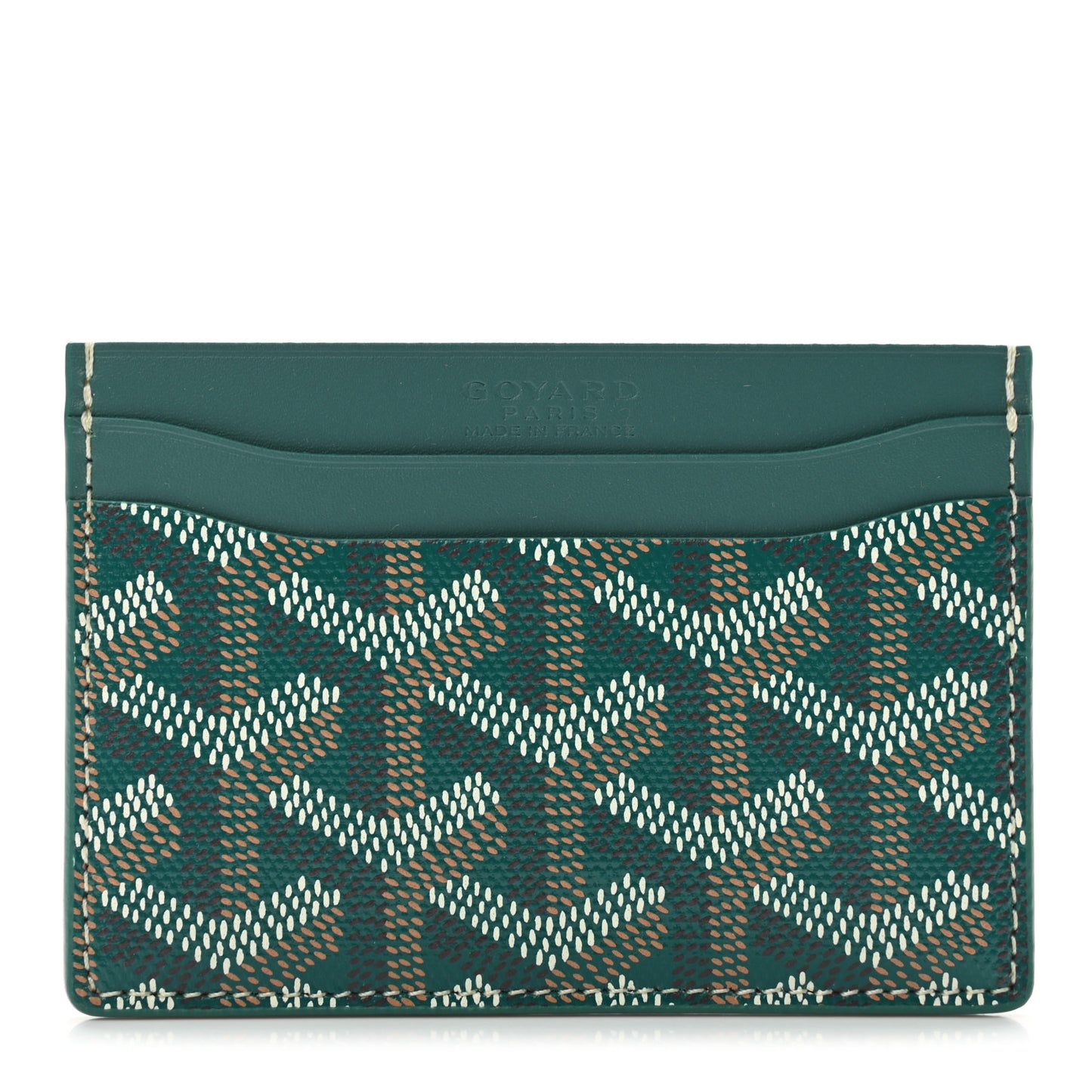 Goyardine Saint Sulpice Card Holder Green