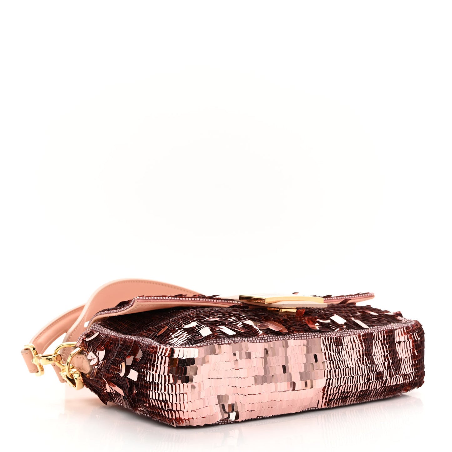 Sequin Paillettes Vitello Grace Sex and the City Baguette Baby Pink