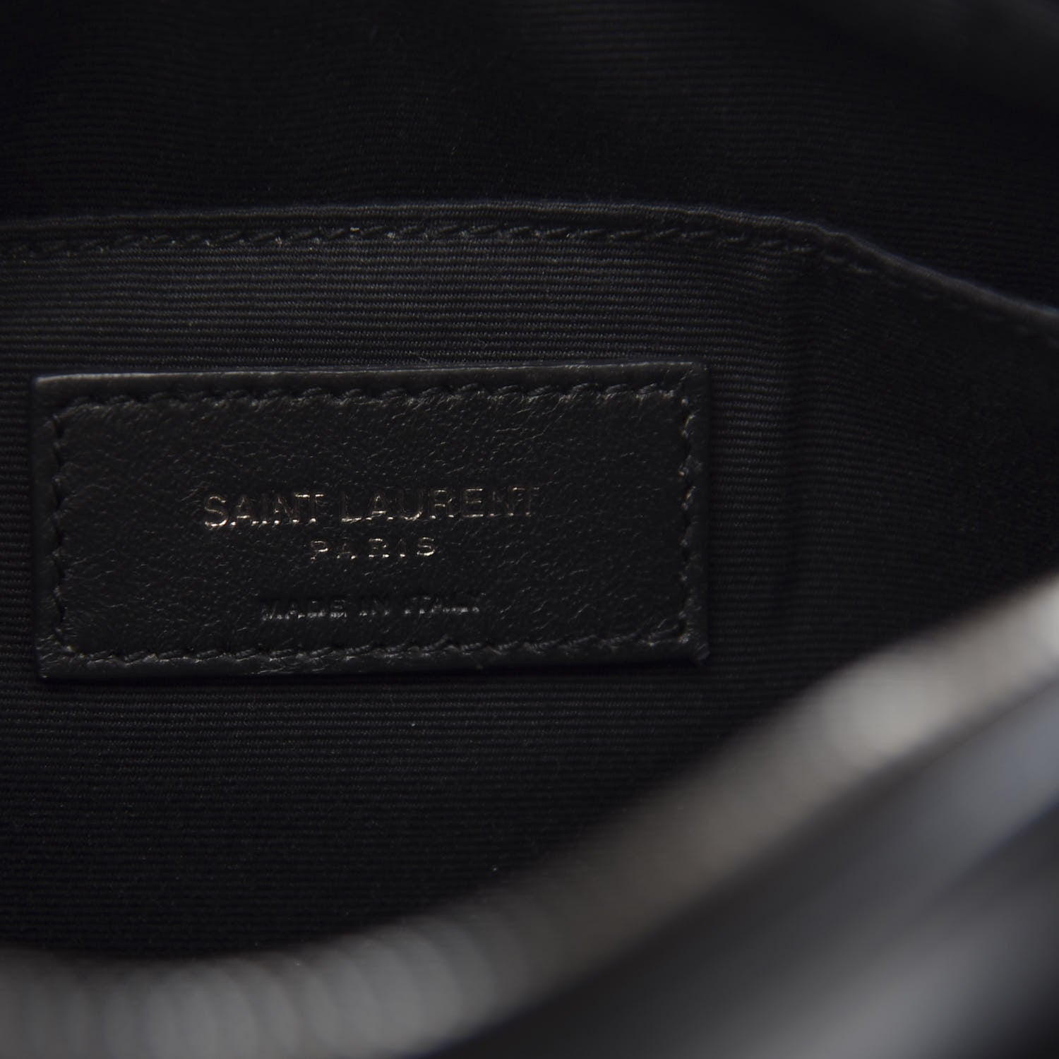 Saint Laurent Calfskin Matelasse Monogram Lou Camera Bag Black 5 of 13