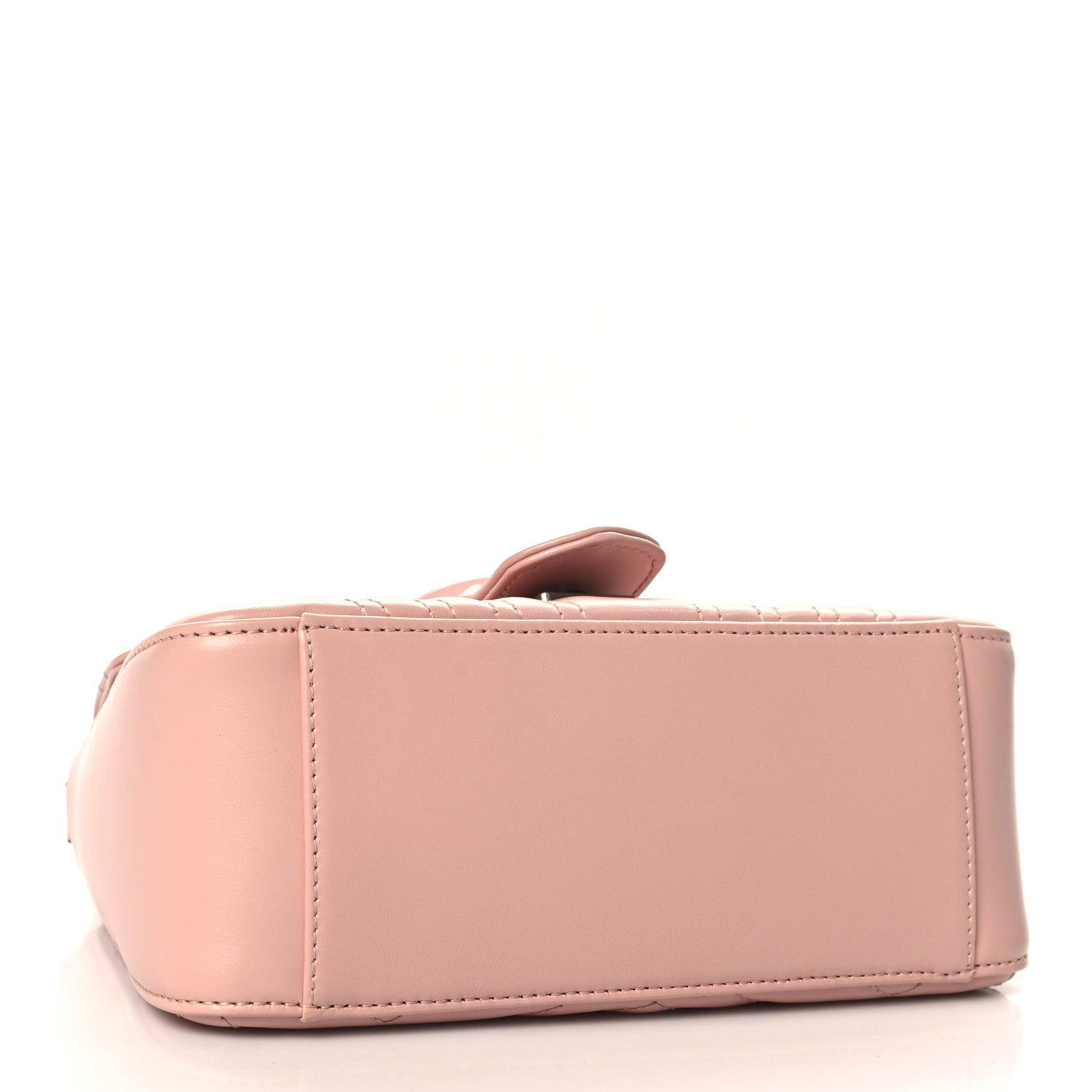 Gucci Calfskin Matelasse Monochrome GG Marmont Top Handle Shoulder Bag Perfect Pink 4 of 11