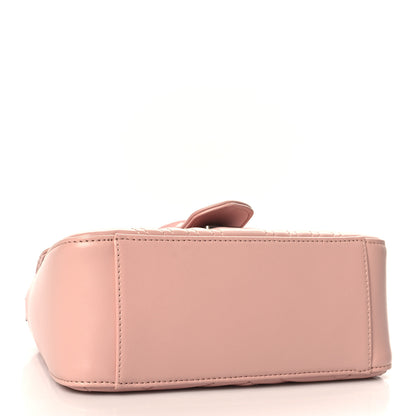 Gucci Calfskin Matelasse Monochrome GG Marmont Top Handle Shoulder Bag Perfect Pink 4 of 11