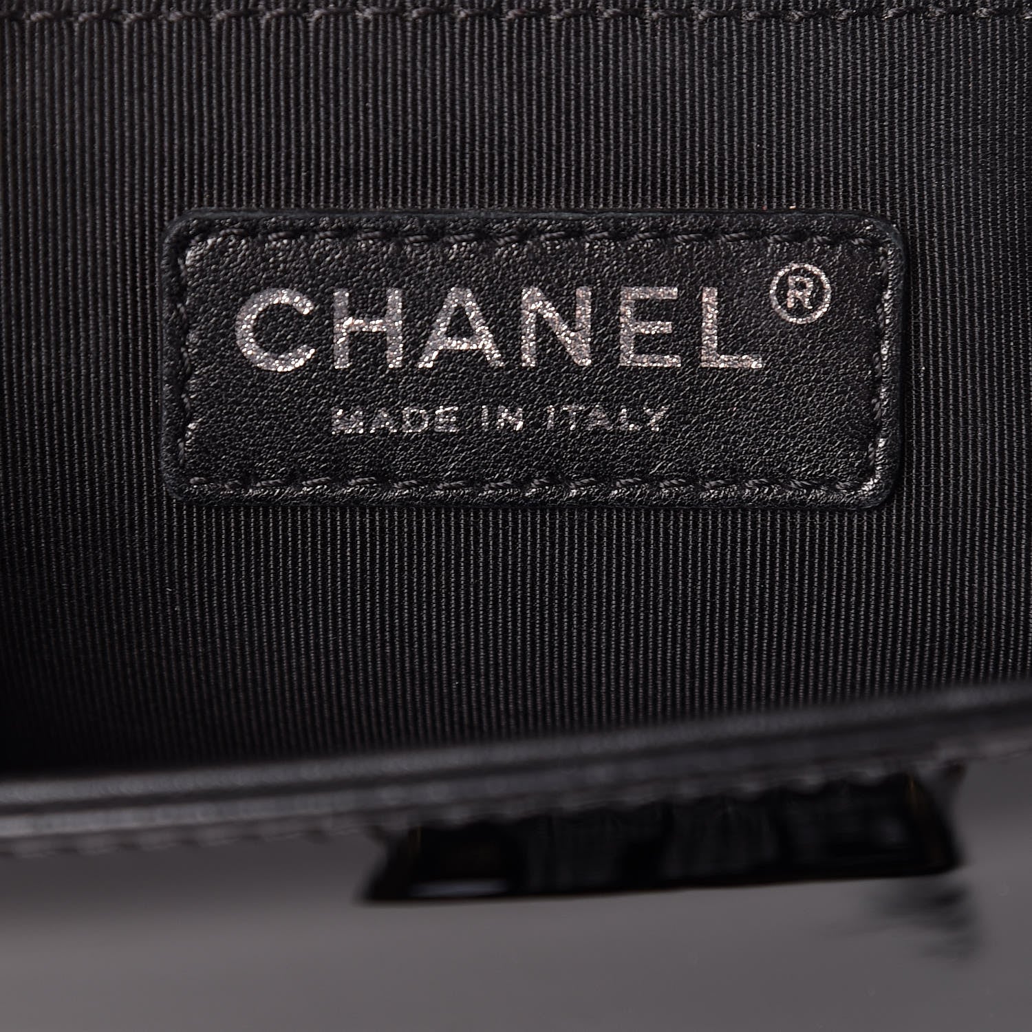 Chanel Patent Calfskin Quilted New Medium Plexiglass Boy Flap Black 6 of 12
