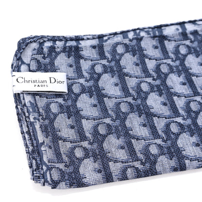 Christian Dior Oblique Square Scarf Bleu Marine 2 of 3
