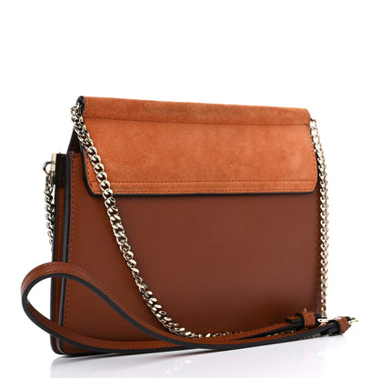 Chloe Calfskin Suede Mini Chain Faye Shoulder Bag Tobacco 3 of 14