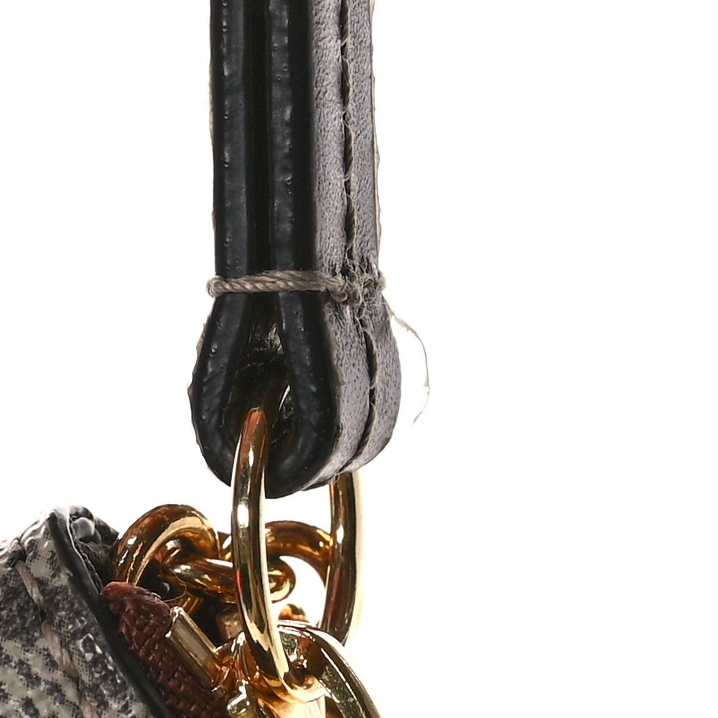 GG Supreme Monogram Key Case  Beige Ebony Cuir