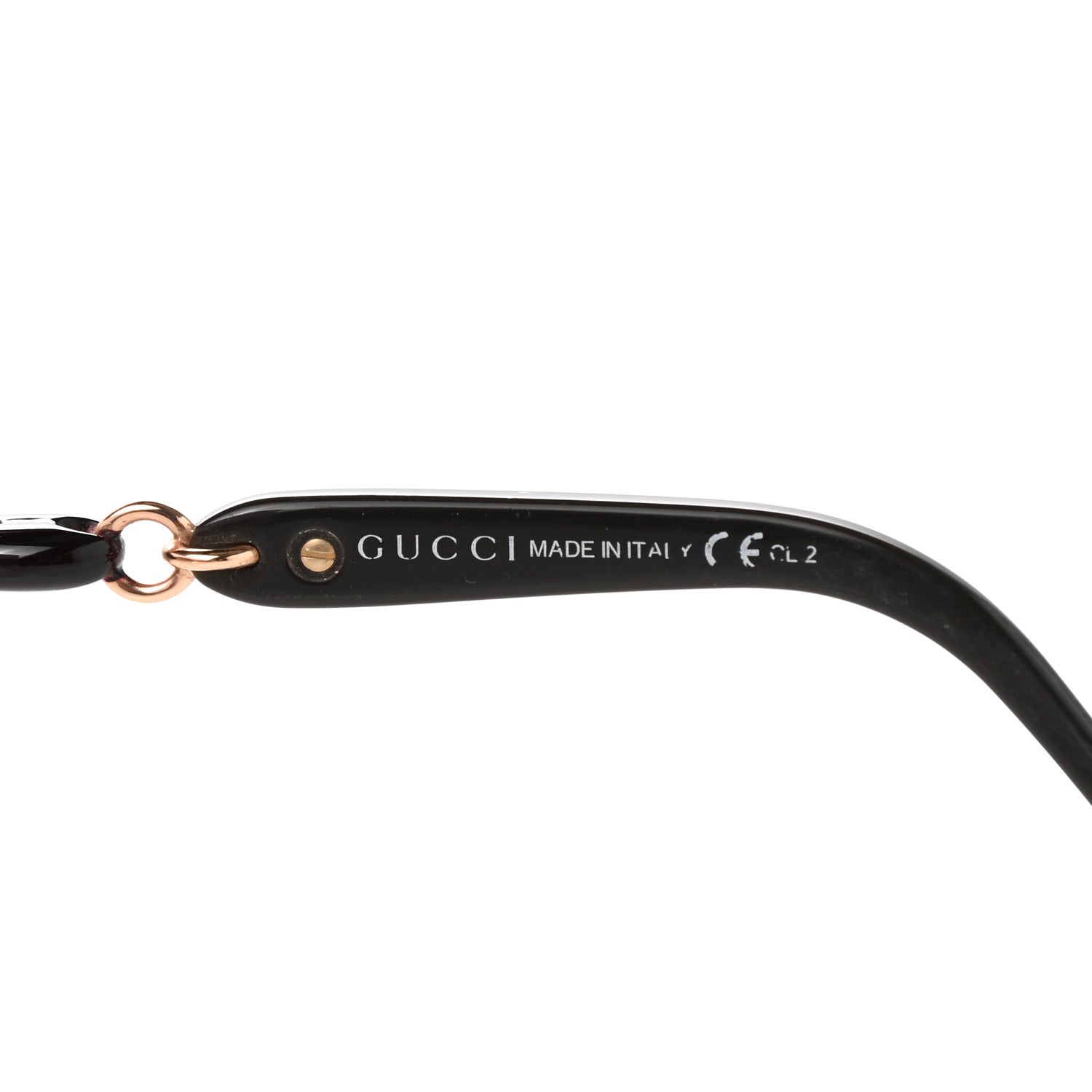 Gucci Marina Chain Aviator Sunglasses Gold Black 5 of 8