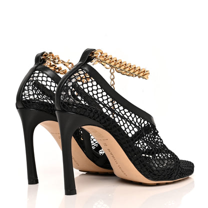 Bottega Veneta Mesh Nappa Chunky Chain Sandals 37 Black 4 of 7