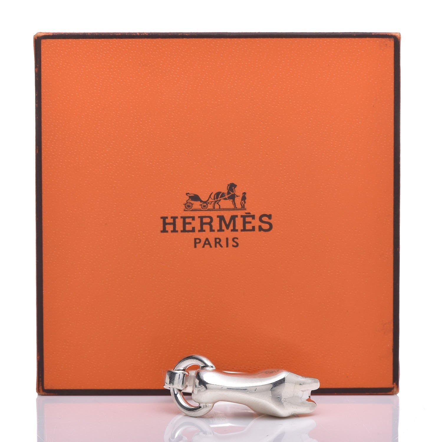 Hermes Sterling Silver Small Galop Ring 51 5.75 19 of 19