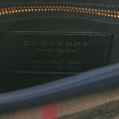 Burberry Derby Calfskin House Check Medium Camberley Ink Blue 6 of 10