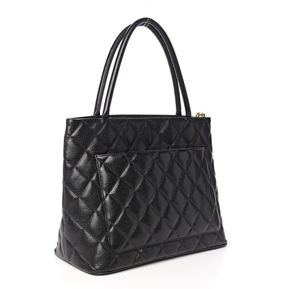 Chanel Caviar Quilted Medallion Tote Black 2 of 10