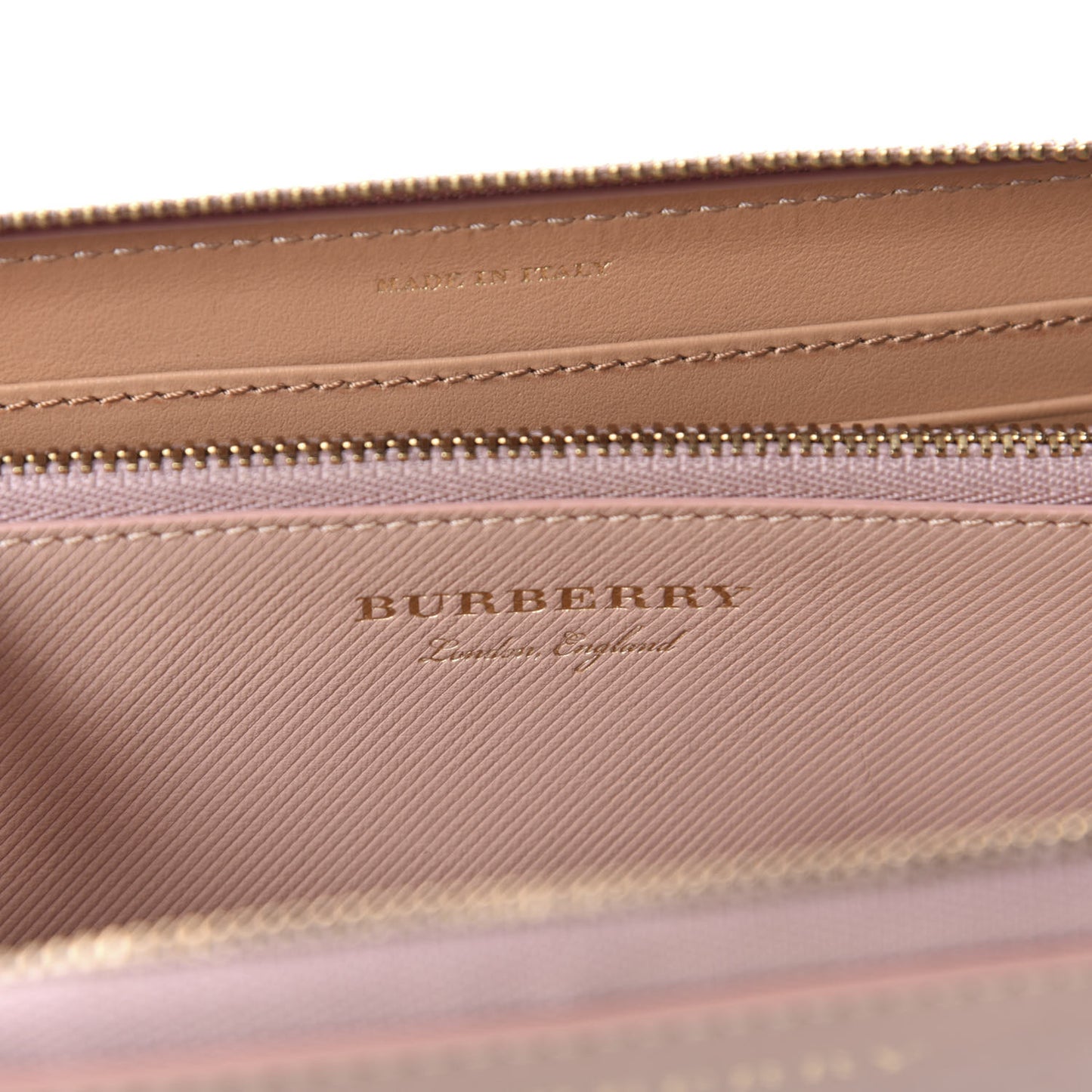 Trench Calfskin Zip Around Wallet Ash Rose