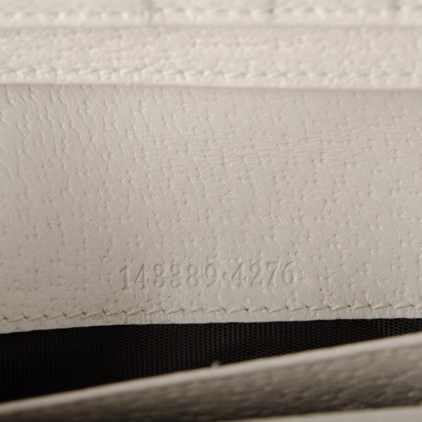 Monogram Calfskin Continental Flap Wallet Off White Blue
