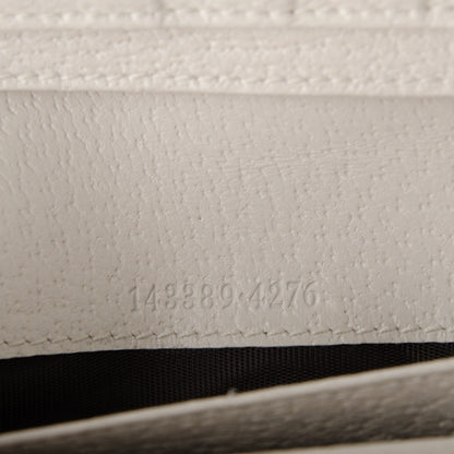 Gucci Monogram Calfskin Continental Flap Wallet Off White Blue 7 of 7