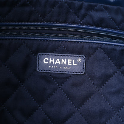 Chanel Shiny Calfskin Quilted Chanel 22 Navy Blue 6 of 10