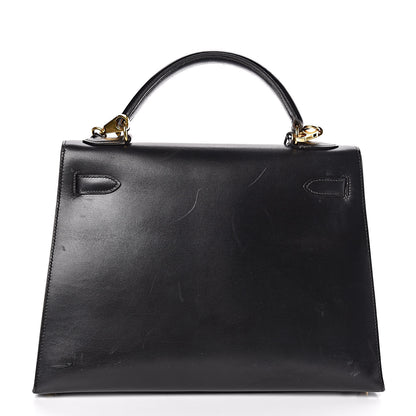 Hermes Box Kelly Sellier 32 Black 4 of 38