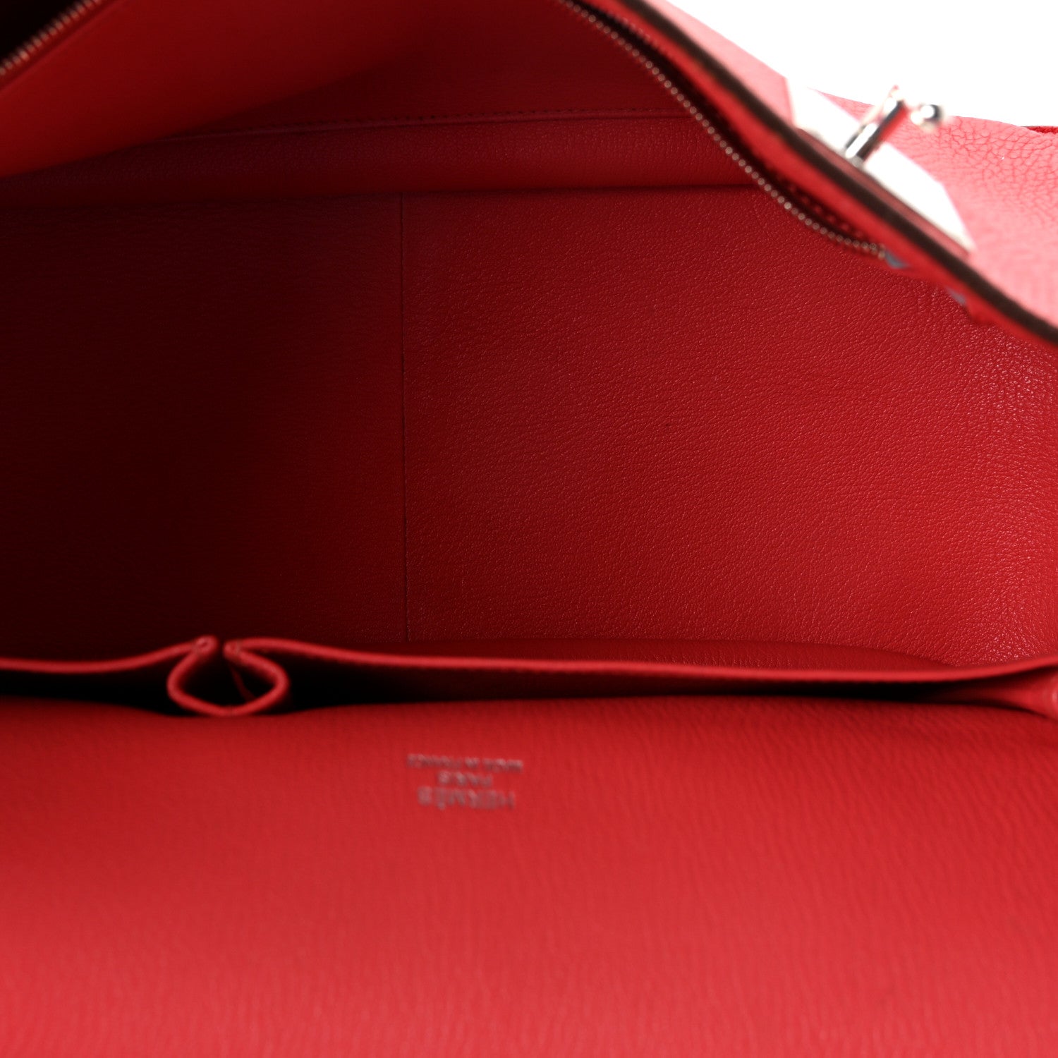 Hermes Taurillon Clemence Verso Jypsiere 34 Rouge Casaque Rose Jaipur 5 of 10