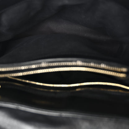 Saint Laurent Calfskin Y Quilted Monogram Medium Loulou Chain Satchel Black 5 of 16
