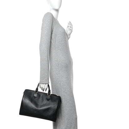 Louis Vuitton Epi Speedy 30 Black 2 of 10