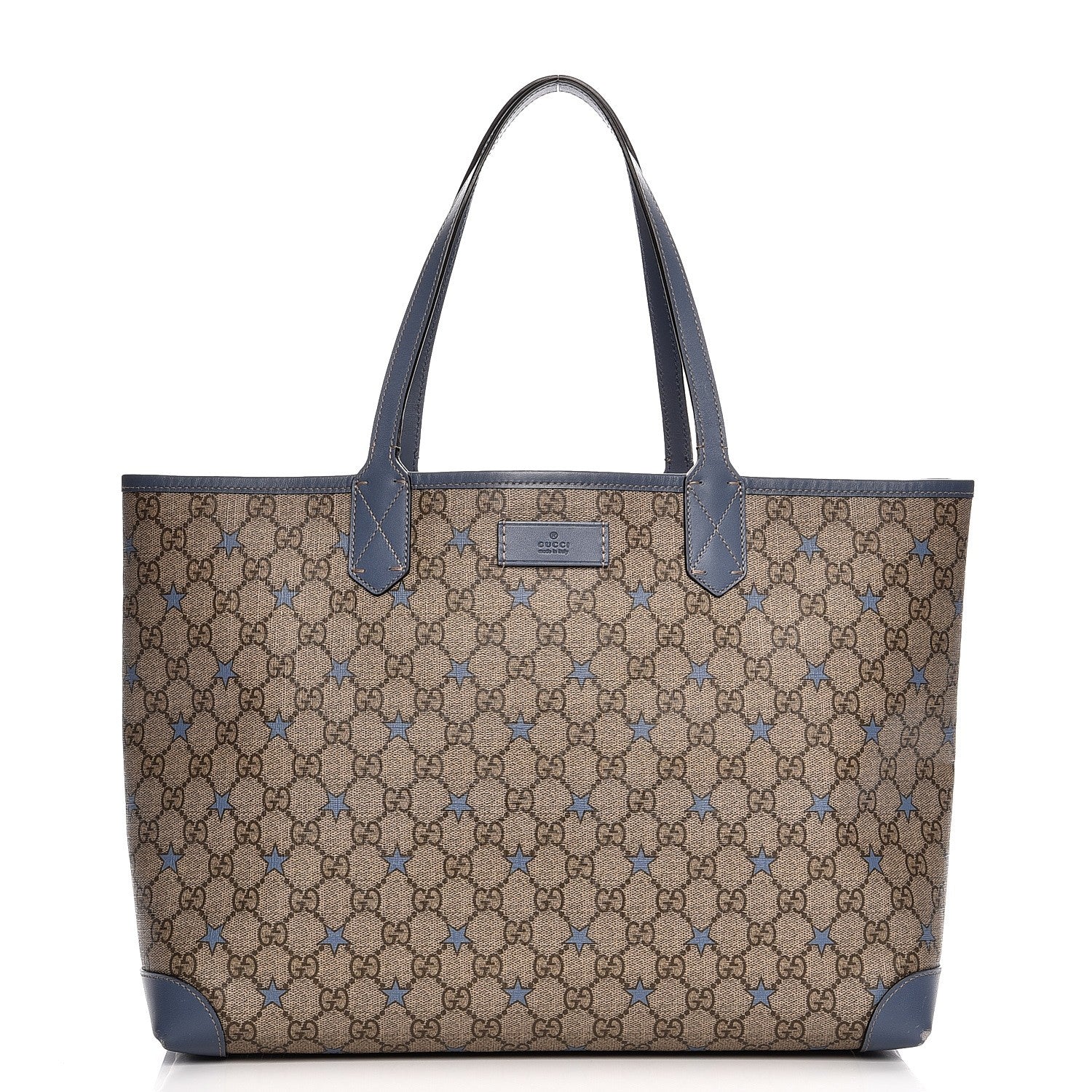 Gucci GG Supreme Stars Tote Blue 1 of 15
