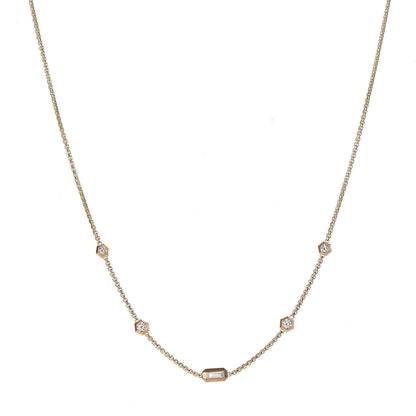 David Yurman 18K Yellow Gold Diamond Novella Necklace 1 of 5