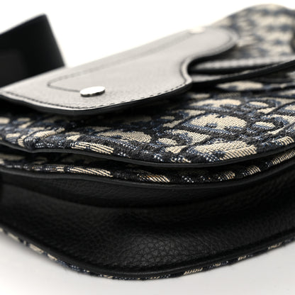 Christian Dior Oblique Saddle Messenger Pouch Beige Black 9 of 10