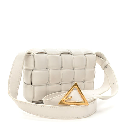 Bottega Veneta Nappa Maxi Intrecciato Small Padded Cassette Crossbody Bag Chalk 3 of 16