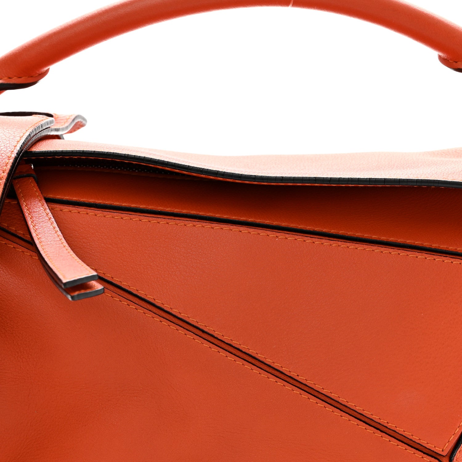 Loewe Calfskin Small Puzzle Bag Orange 8 of 11