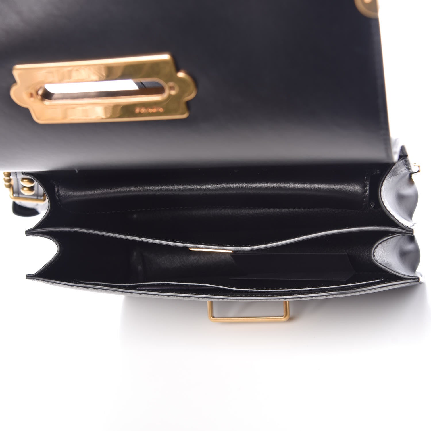 Prada City Calf Saffiano Large Cahier Bag Black 5 of 8