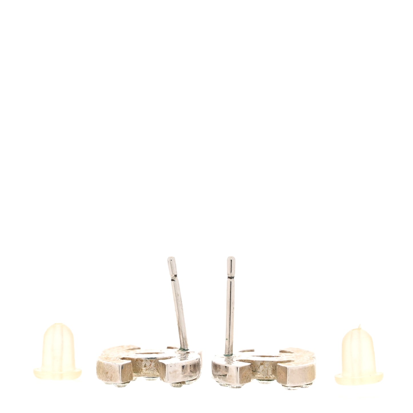 Crystal Mini Timeless CC Earrings Silver
