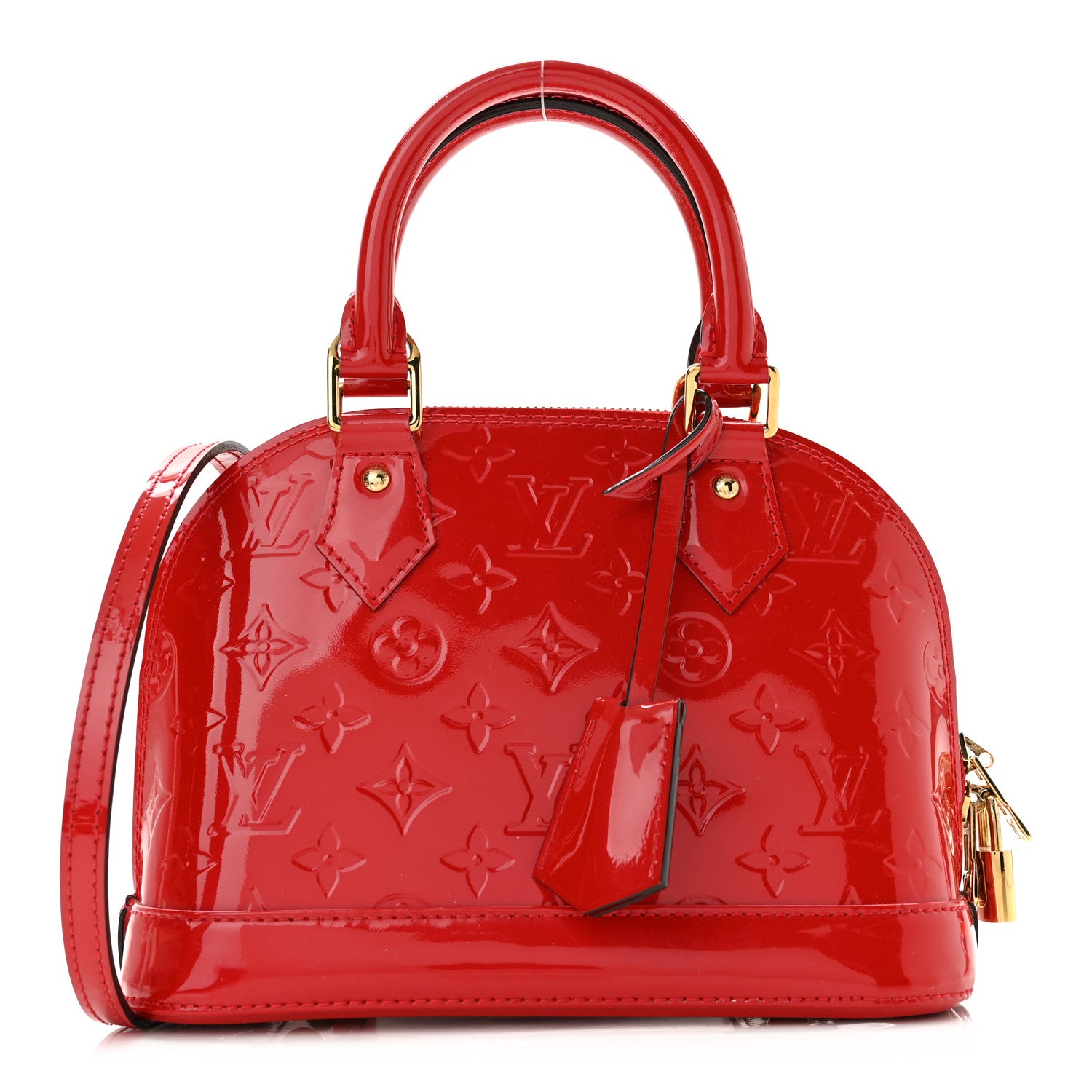 Louis Vuitton Vernis Alma BB Cherry 1 of 10