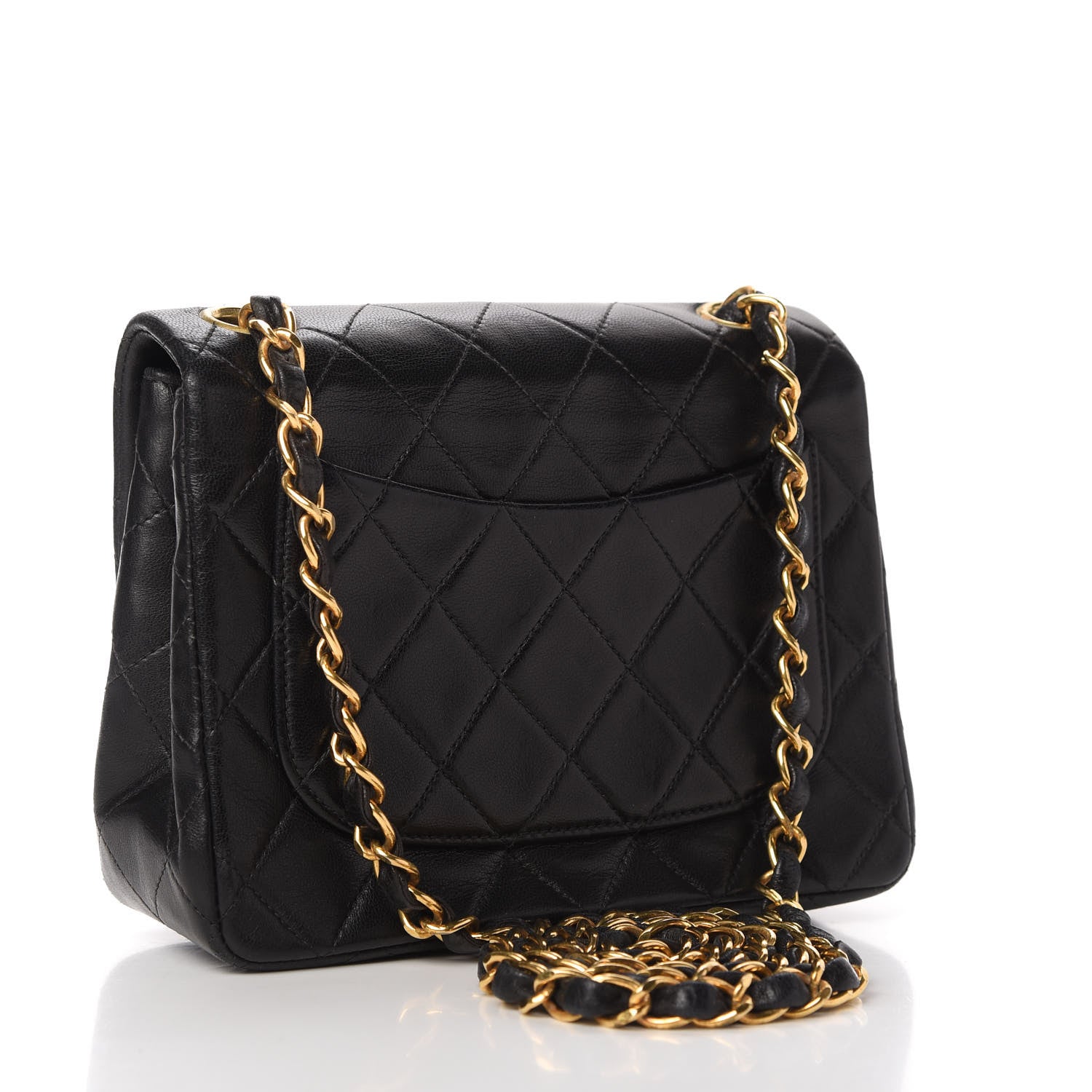 Chanel Lambskin Quilted Mini Square Flap Black 3 of 11