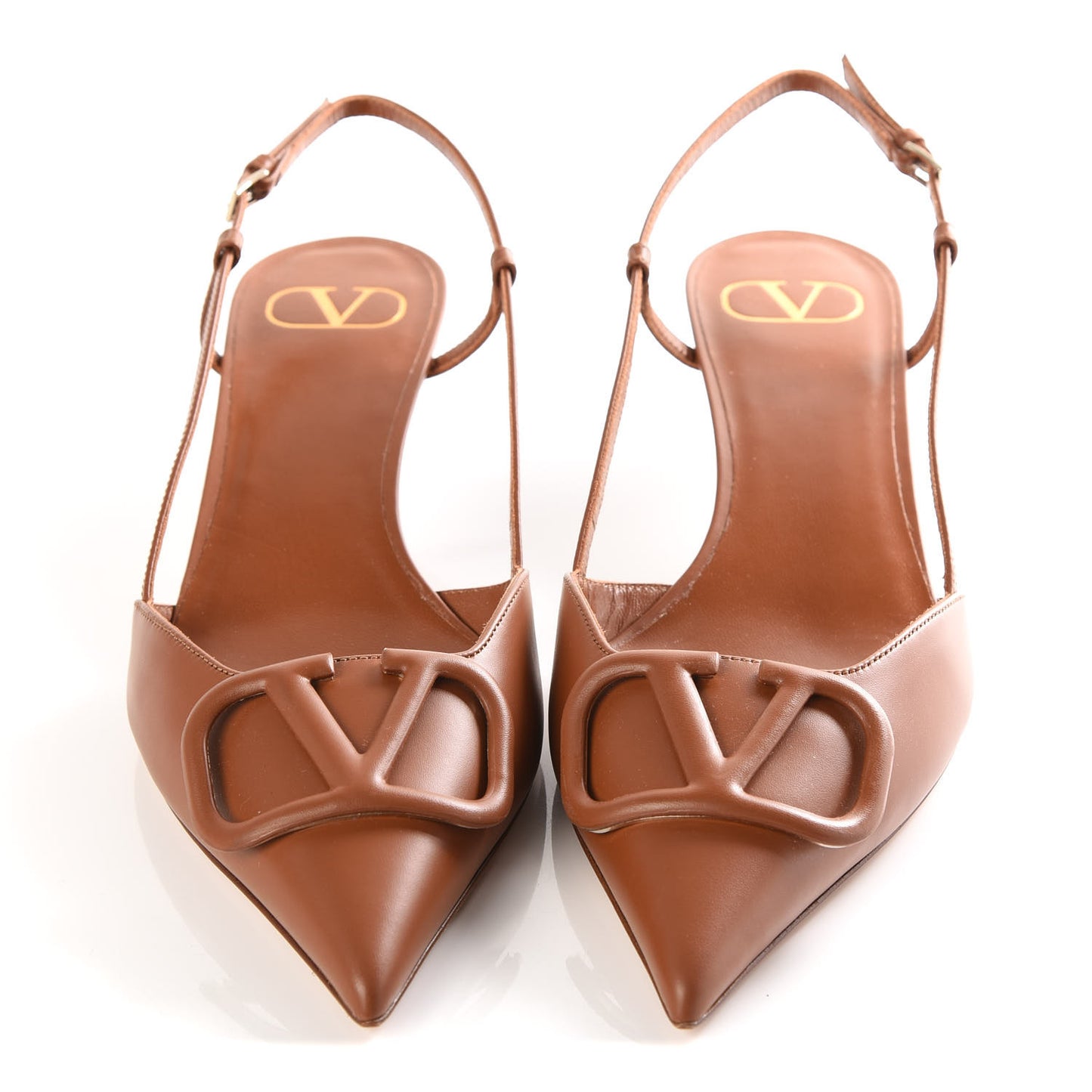 Calfskin Tonal Vlogo Slingback 40mm Pumps 39.5 Selleria
