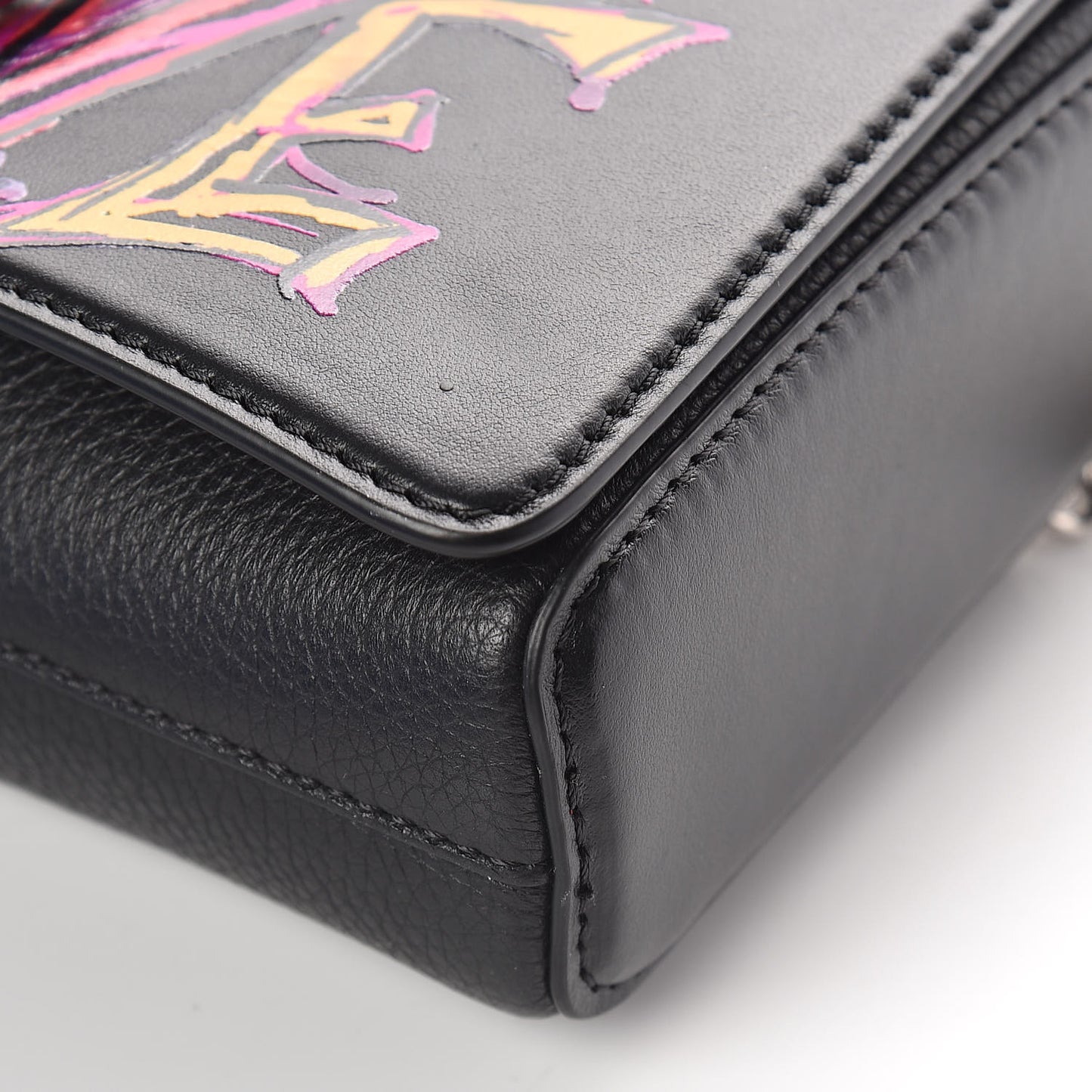 Calfskin Love RubyLou Clutch Black