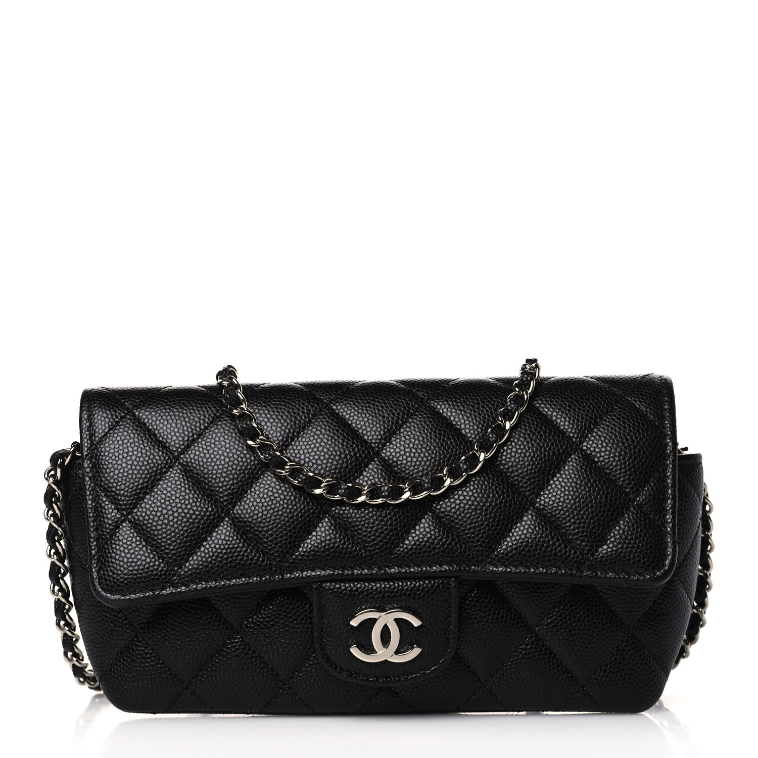 Chanel Caviar Quilted Glasses Case With Chain Black 1 of 11