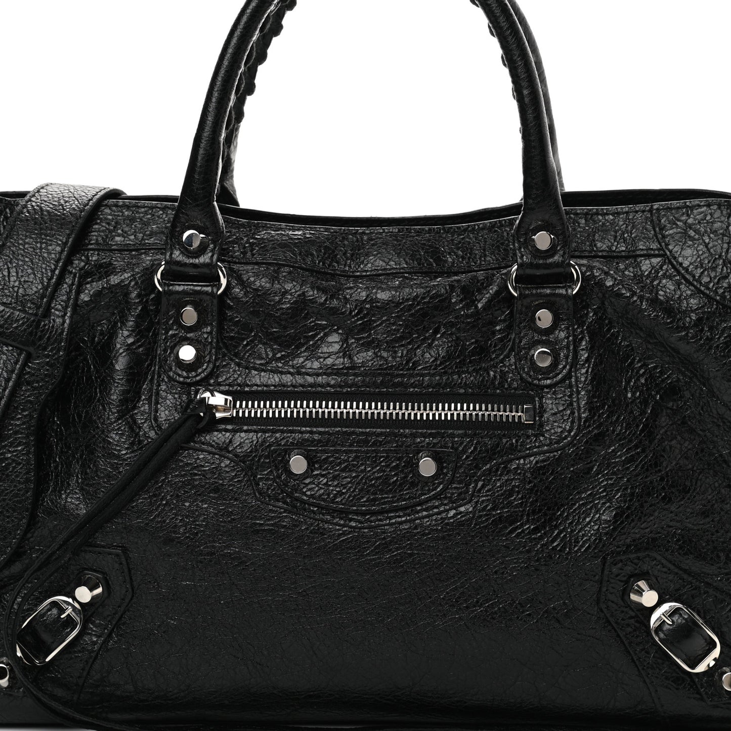 Agneau Classic Silver Hardware S City Black