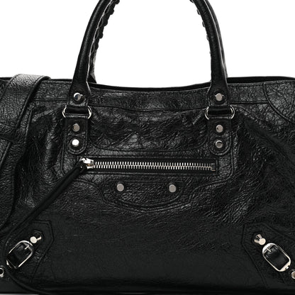 Balenciaga Agneau Classic Silver Hardware S City Black 8 of 10