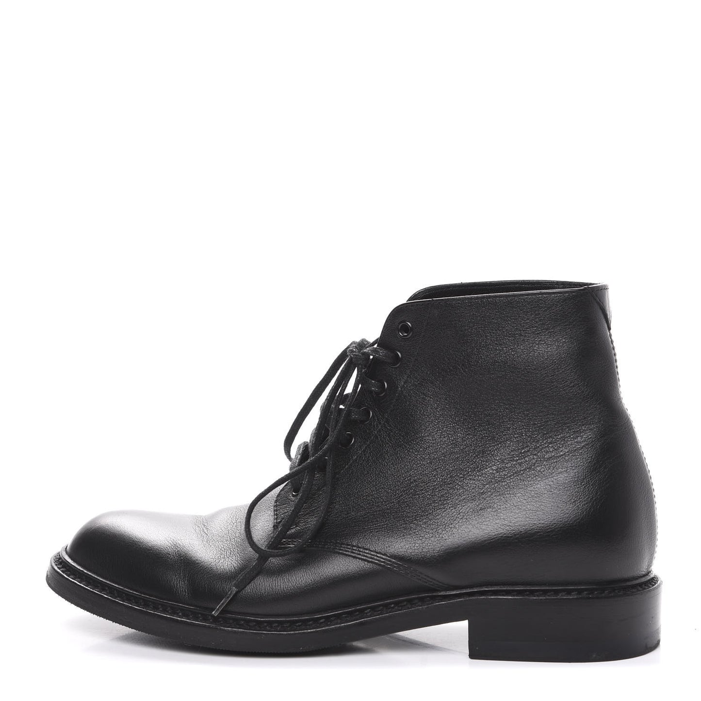 Smooth Calfskin Ankle Boots 35 Black